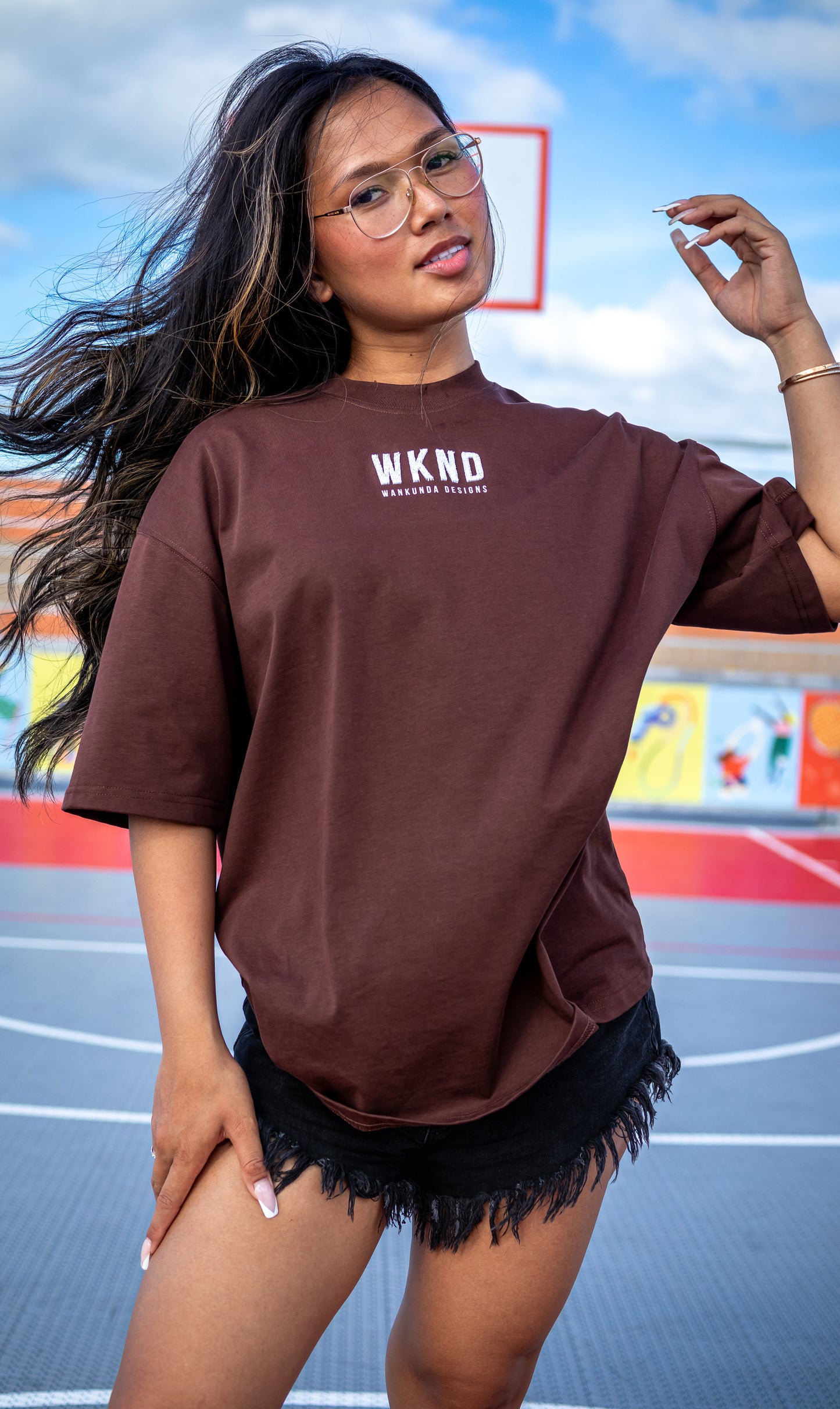 Flock Embroidery Logo T-Shirt