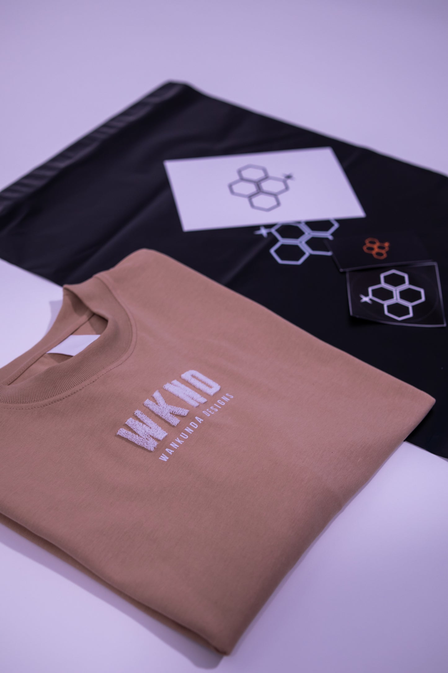 Flock Embroidery Logo T-Shirt
